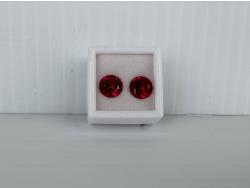 Smartlife (2) 9.0 mm Lab-Created Red Ruby Gemstones