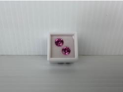 Smartlife (2) 8.0 mm Lab-Created Pink Sapphire Gemstones