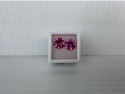 Smartlife (2) 10.0 mm Lab-Created Pink Sapphire Gemstones