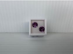 Smartlife (2) 9.0 mm Lab-Created Purple Sapphire Gemstones