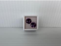 Smartlife (2) 10.0 mm Lab-Created Purple Sapphire Gemstones