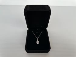 Smartlife Sterling Silver 2.0 Ct Simulated Diamond Pear Cut Necklace