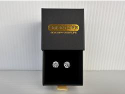 Smartlife Platinum Plated 3.0 Ct Each Stud Earrings