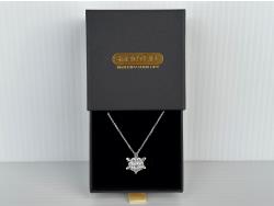 Smartlife Platinum Plated 2.8 Ct Snowflake Necklace