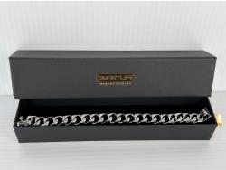 Smartlife Platinum Plated 13.0 mm Iced Out Cuban Link Bracelet