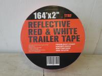 2 Inch X 164 Ft Reflective Red and White Trailer Tape