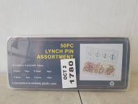 50 Piece Lynch Pin Assortment Kit