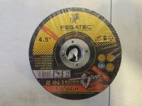 Pegatec 50 Piece 4.5 Inch 2-in-1 Cut-Off Discs