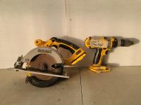 DeWalt 14.4V 1/2 Inch Drill and 18V 6-1/2 Inch Circular Saw