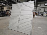 Double Aluminum Louvered Unit