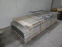 Qty of Galvanized 118 Inch Track & Qty of Various Flashings Up to 116 Inch Long