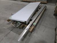 Qty of Aluminum Tracks, Channels, Posts, Bench Top Cover