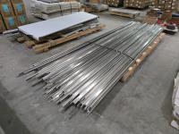 Qty of 1-1/2 X 138 Inch Aluminum Track