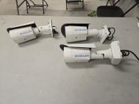 (3) Avigilon 5.0L-H4A-B01-IR Bullet Cameras