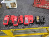 (4) Cordless Tool Chargers