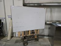 Shop Built White Board On Dolly