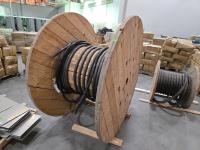 (150±) 4 Wire Heavy Duty Cable On 65 inch X 38 inch Wooden Spool