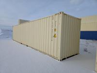 40 Ft High Cube End Door Shipping Container (Off White)