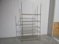 (2) Free Standing Adjustable Shelf Units 24 Inch X 48 Inch X 96 Inch High