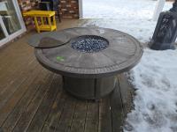 48 Inch Round Table Fire Place