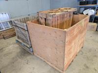 (3) Wooden Crates