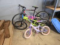 (1) 18 Speed Bike & (2) Kids Bikes