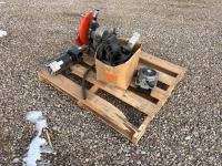 Chop Saw w/ 3 HP Motor & Misc Parts