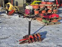 Ground Hog Post Hole Auger w/ Auger Bits and Stand