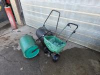 Qty of (2) Fillable Lawn Rollers w/ Scotts Fertilizer Spreader