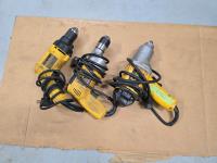 Qty of (3) Corded Dewalt Tools