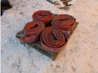 Qty of (4) 4 Inch Lay Flat Hoses