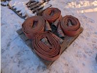 Qty of (4) 4 Inch Lay Flat Hoses