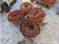 Qty of (4) 3 Inch Lay Flat Hoses