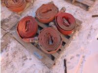 Qty of (4) 3 Inch Lay Flat Hoses