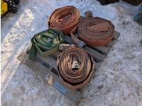 Qty of (4) 3 Inch Lay Flat Hoses