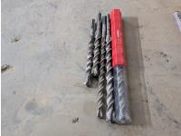 Qty of (5) Misc Hilti Bits