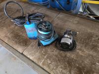 Qty of (2) Little Giant Submersible Pumps w/ Little Giant Transfer Pump