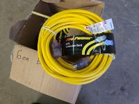 Qty of (5) 50 Ft 12 Gauge Extension Cords