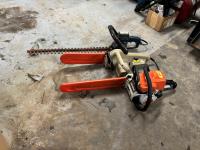 Qty of (2) Chainsaws W/ (1) Hedge Trimmer