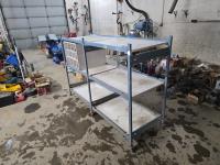 76 Inch Metal Shelf w/ Castors