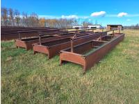 (3) 30 Ft Medium Profile Bunk Feeders