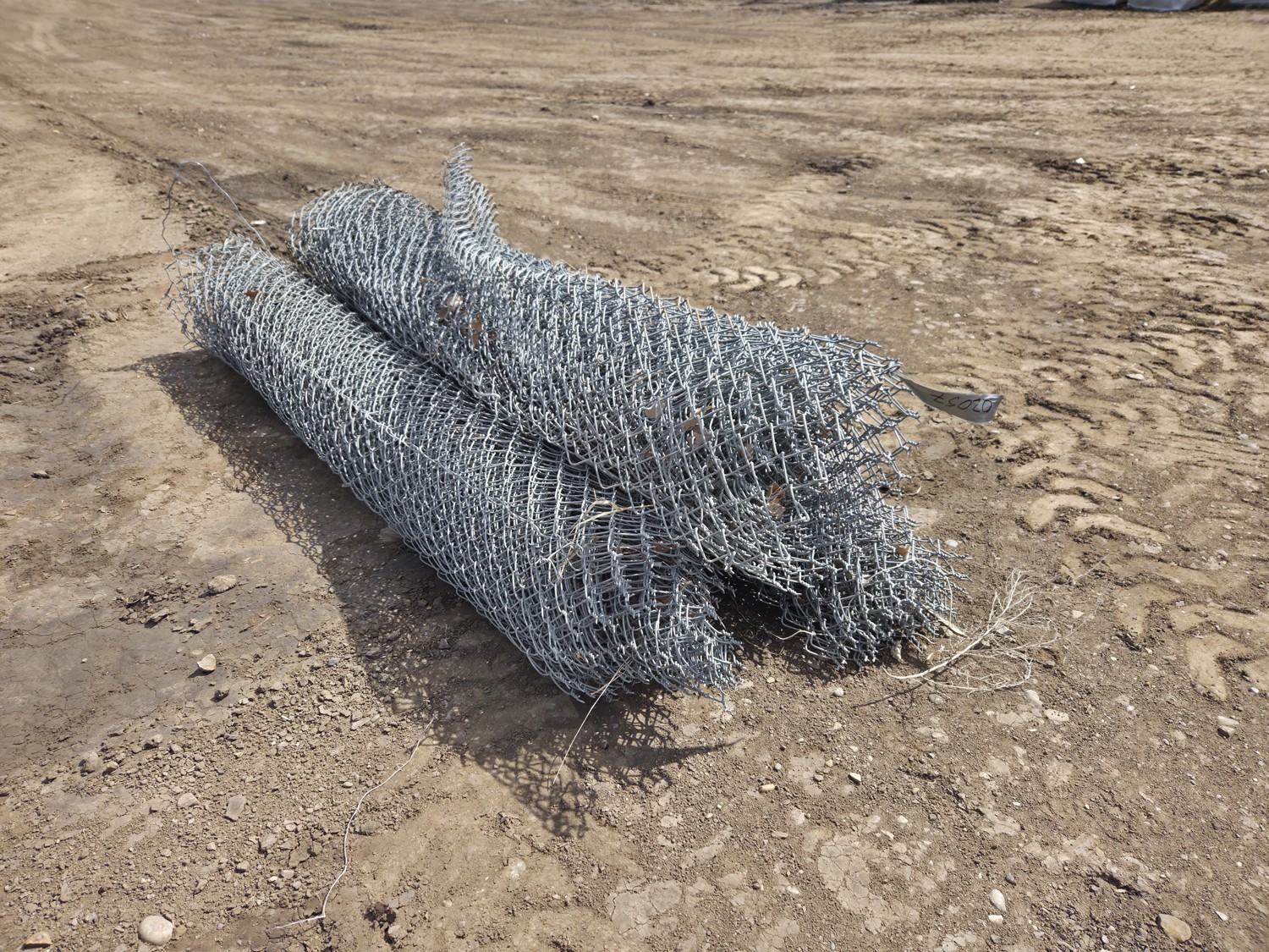 Qty of (3) Rolls of 8 Ft Tall Chain Link Fence - 26EG | Team Auctions