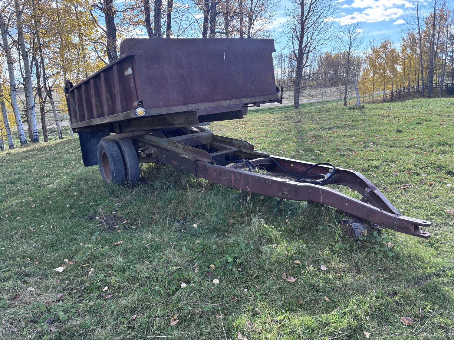 Shop Built 12 Ft S/A End Dump Trailer - 26JB | Team Auctions